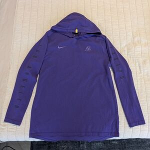 Purple Nike Los Angeles Lakers Hoodie Tshirt
